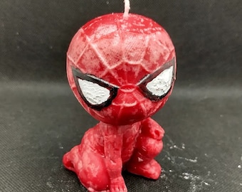 X-Large Spiderman Birthday Cake Candle 4" X 2-1/2"