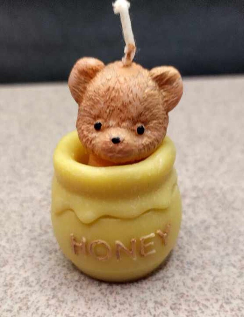 Little Bear in the Honey Pot Birthday Cake Topper 2 Inch Tall Etsy