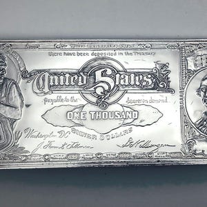Pure 999 Silver US Silver Certificate **ONE POUND**