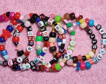 Jerma985 Fanart Kandi Beaded Bracelet Jewelry