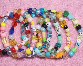 Adventure Time Fanart Kandi Beaded Bracelet Jewelry
