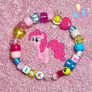 マイリトルポニー ファンアート キャンディビーズブレスレット ジュエリー Pinkie Pie