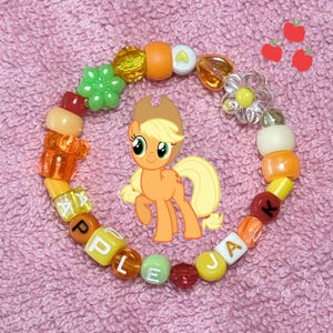 マイリトルポニー ファンアート キャンディビーズブレスレット ジュエリー Applejack