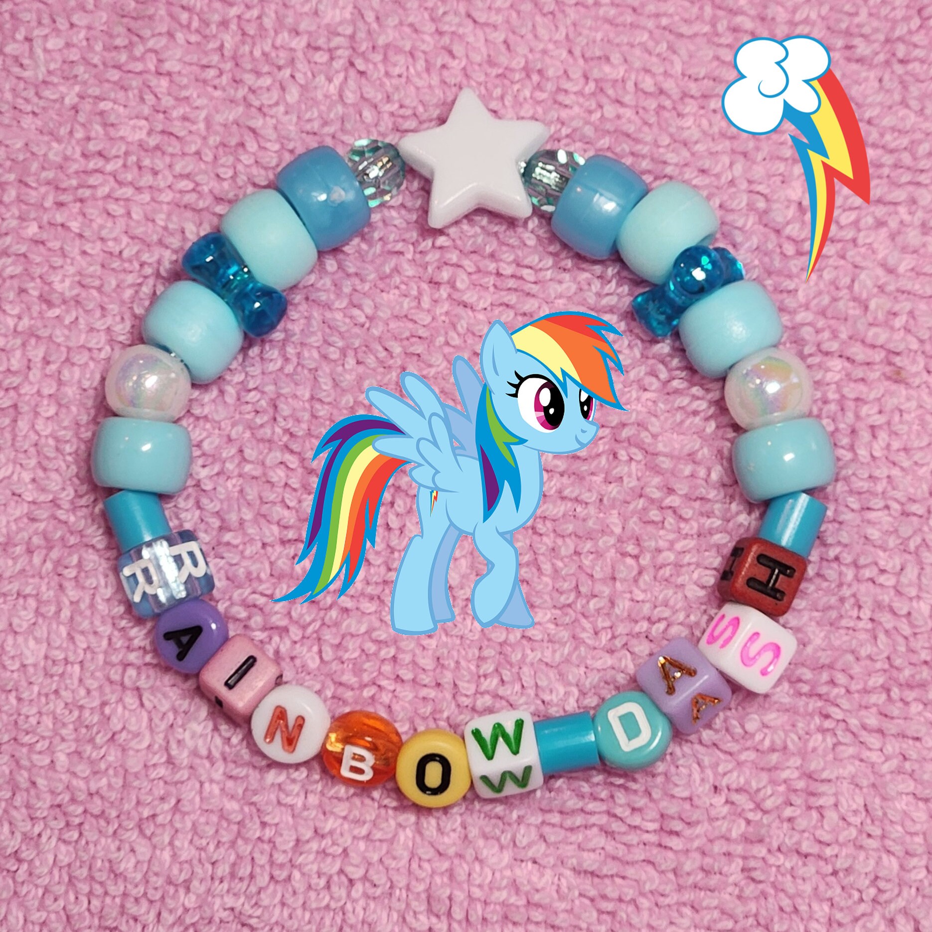 My Little Pony Friendship is Magic Inspired Pony Beaded Kandi