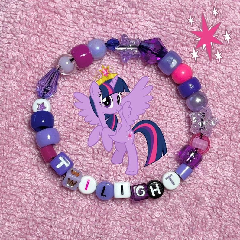 マイリトルポニー ファンアート キャンディビーズブレスレット ジュエリー Twilight Sparkle