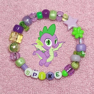 マイリトルポニー ファンアート キャンディビーズブレスレット ジュエリー Spike