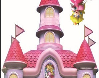 Princess Castle 6ft Coroplast cutouts props party decorations ( No stands or stakes included)