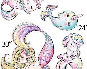 ES3157FS Under the sea Custom Order Coroplast cutouts props party decorations ( No stands or stakes included)