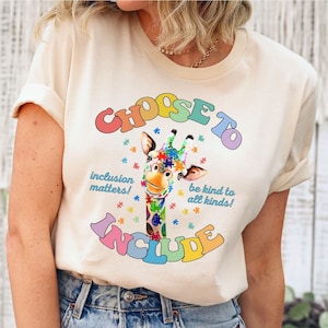 Choose To Include tshirt Inclusion Matters SPED Teacher t-shirt Neurodiversity Inclusion t shirt Autism Awareness SLP shirt Autism Spectrum