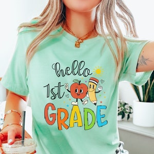 First Grade Teacher Shirt, Back to School Shirt, Grade Teacher Shirts, Kindergarten Teacher tshirt, First Day of School Shirt, 2nd Grade tee