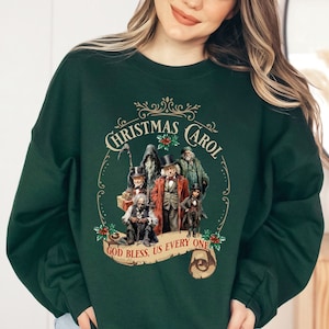 A Christmas Carol Sweatshirt, Scrooge and Marley Christmas Shirt, Bookish Dickens Vintage Christmas Shirt, Retro Christmas Carol Sweater