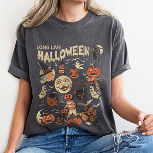 Retro Halloween Comfort Colors shirt, Long Live Halloween Shirt, Vintage Ghost Halloween Shirt, Witch Shirt, Retro Fall Shirt, Fall Shirt
