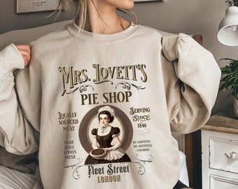 Halloween Sweatshirt, Sweeny Todd And Mrs Lovett Shirt, Halloween Horror Movie Shirt, Mrs. Lovett's Meat Pies Sweater, Halloween Horror