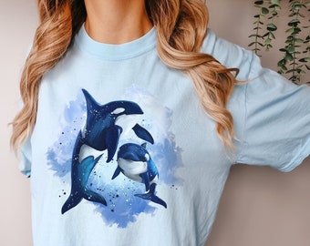 Orca Shirt, Killer Whale tshirt Gang orca Shirt, Seaworld t-shirt, Orca Whale Shirt, Orca gift Whale Shirt Beach Ocean shirt Save The Whales