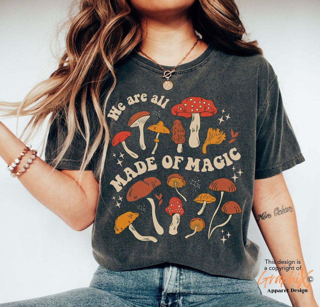 Comfort Colors Mushroom Tshirt Magic Mushroom T-shirt Botanical Shirt ...