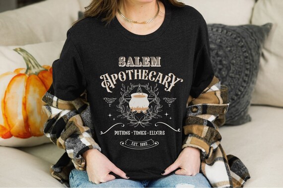 Salem Witch Shirt, Pastel Goth Shirt, Salem Apothecary Shirt, Halloween Shirt, Funny Witchy T-Shirt, Witchy clothing, Witch Sisters Gift