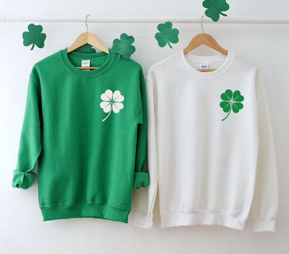 St Patrick's Day Sweatshirt, Irish Shamrock Sweatshirt, Saint Patricks Day Sweatshirt, St Patricks Lucky Clover Shirt , St Patricks Sweater