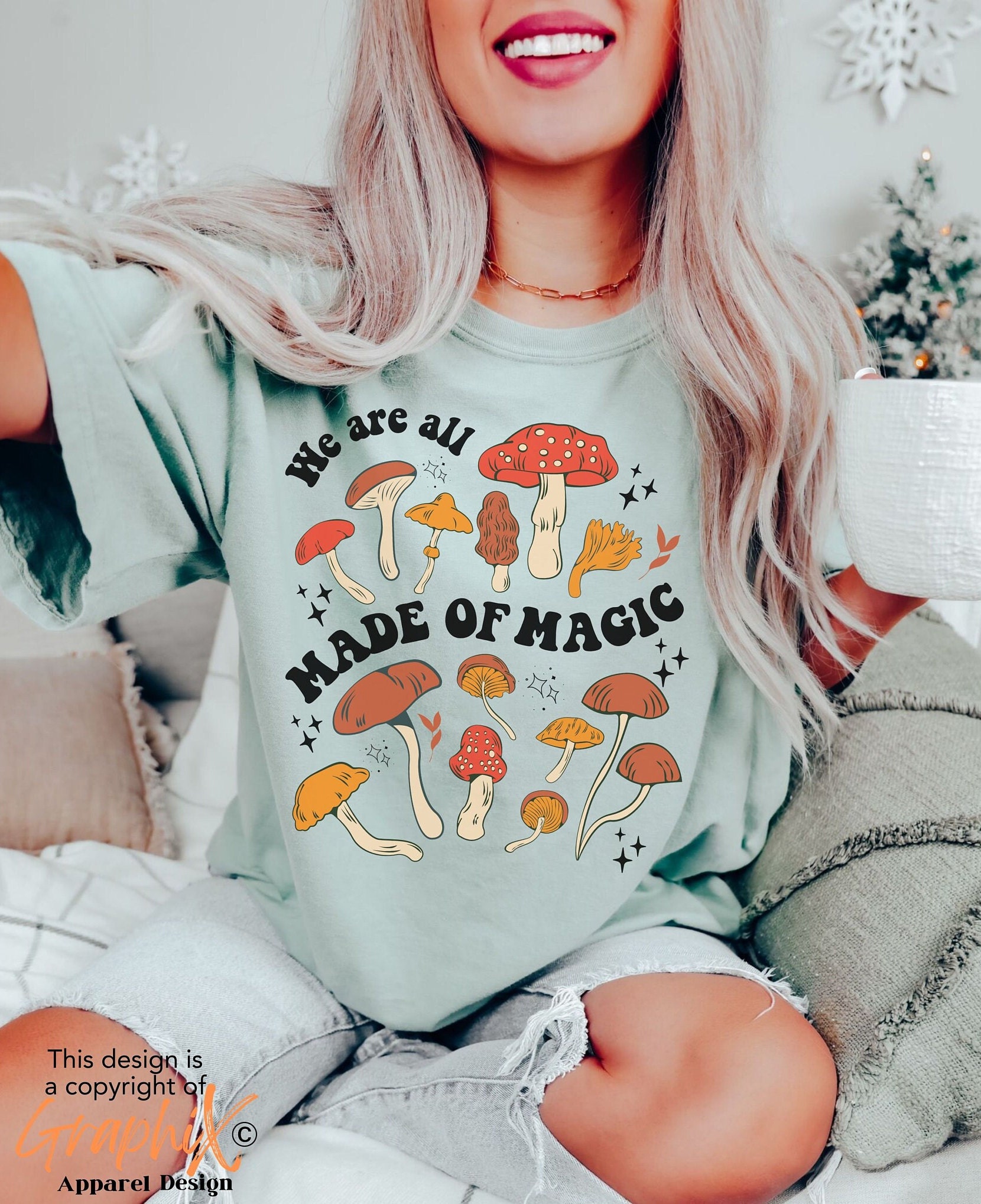 Comfort Colors Mushroom Tshirt Magic Mushroom T-shirt