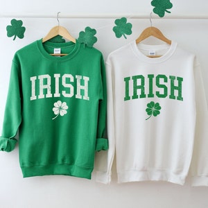 Irish Clover Sweatshirt, St Patricks Day Shirt, Saint Patricks Sweater, Irish Shamrock St Patricks Lucky Clover Shirt, St Patrick Sweater