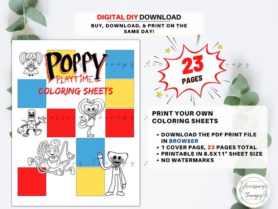 Poppy Playtime Chapter 2 Coloring Pages: Free Printable Sheets