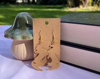 Unicorn Earrings - faux leather - lightweight
