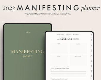 2023 Manifesting Planner, Digital Planner, Manifestation Planner, Law of Attraction Planner, Spiritual Planner, Manifestation Journal