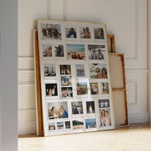 Custom Polaroid Collage Wall Art Memory Photo Collage Custom Sentimental Gift Trendy Wall Art Home Decor Retro Inspired Photo Collage Print
