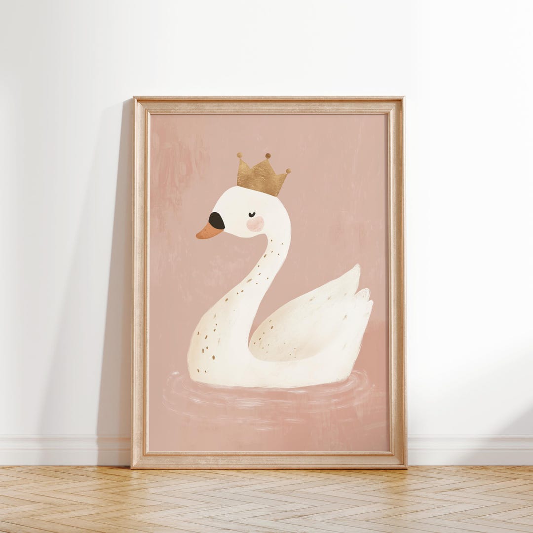 Swan Terrarium Art Print main image 1