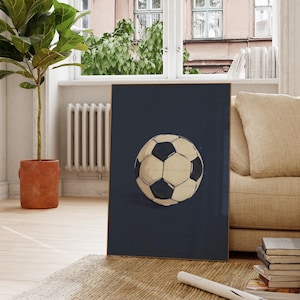 Soccer Ball Poster | Sports Themed Nursery Art | Boys Room Wall Art | Kids Room Soccer Decor | Digital Download