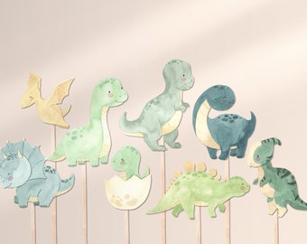 Centres de table de dinosaures, faveurs de douche de bébé de dinosaures, gâteaux dino, garçon de douche de bébé, douche de bébé de dinosaure, décor de fête de dinosaure