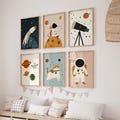 Space Adventure Wall Art Bundle of 20, Kids Room Space Prints, Astronaut Nursery Decor, Outer Space Animals, Digital Download Printable Art product logo