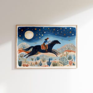 Western Wall Art Print, Cowboy Decor Digital Download, Western Art Print, Vintage Western Art, Instant Download