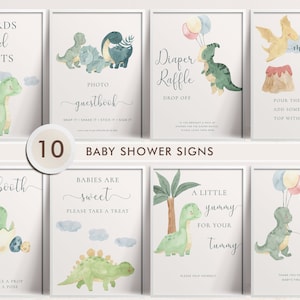 Dinosaur Baby Shower, Dinosaur Baby Shower Favors, Dino Decorations, Baby Shower Boy, Dinosaur Baby Shower Signs, Dinosaur Party Decor