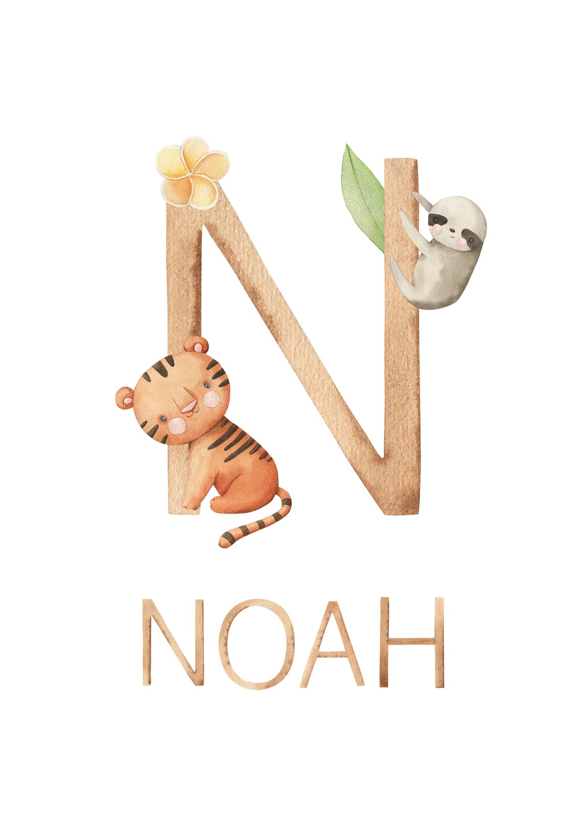 Digital Print Custom Name Poster Baby Shower Nursery Wall - Etsy