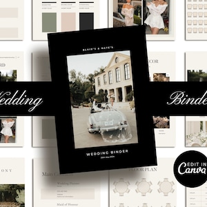 Wedding Binder Template Wedding Checklist Printable Wedding Planner Binder Editable Wedding Planner Checklist Day Of Wedding Binder