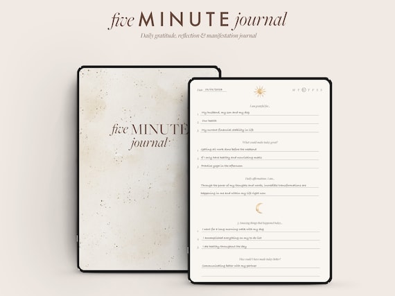 Gratitude Journal Digital. 5 Minute Journal for iPad Pro With 365
