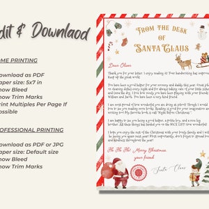 Letter From Santa Printable Letter - Il 300x300.4366201956 Da2z 