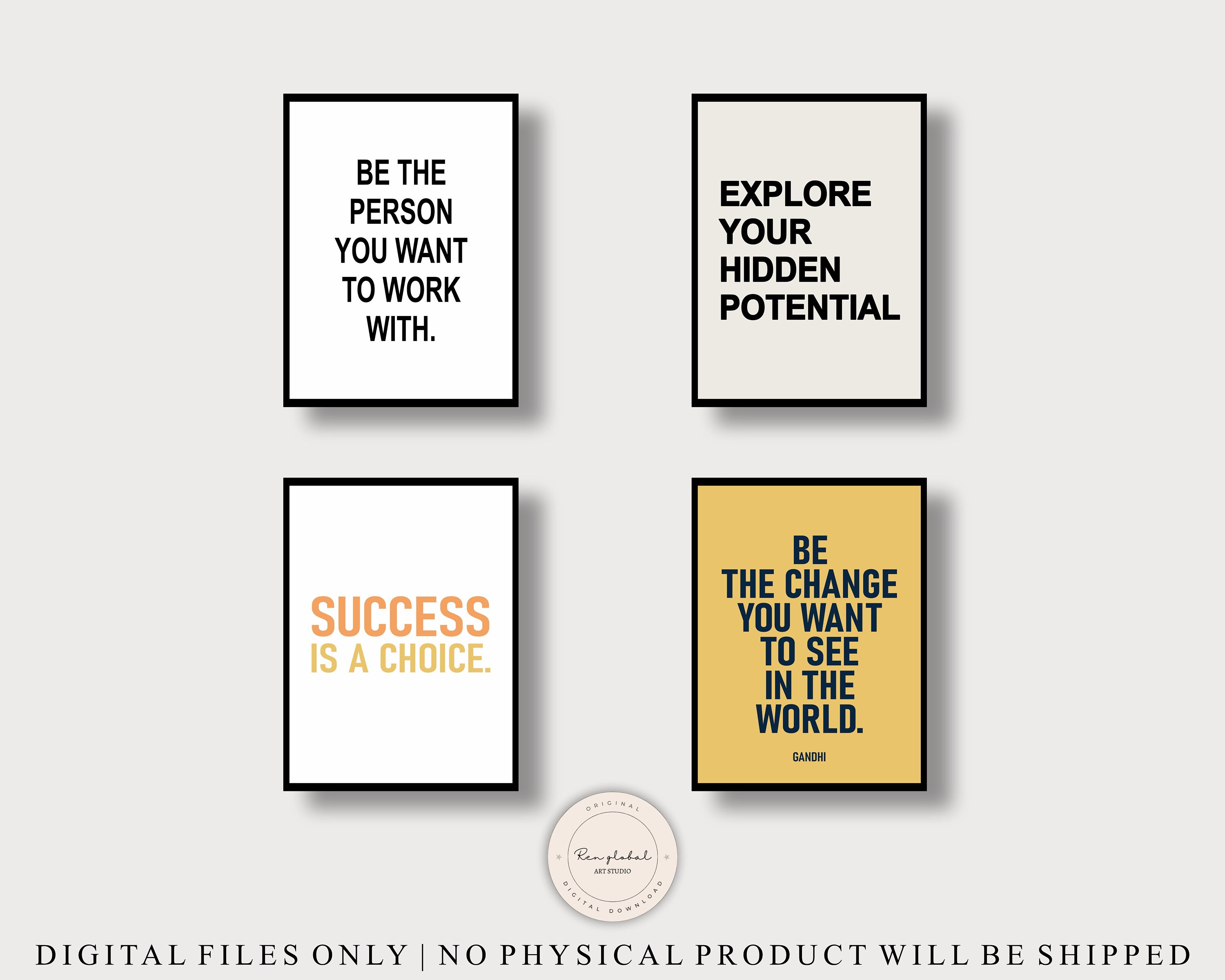 20 Printable Quotes Bundle, Premium Bundle, Printable Wall Art, Digital ...