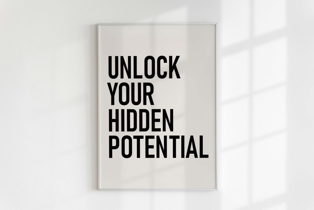 Unlock Your Hidden Potential, Digital Download, Multicolor