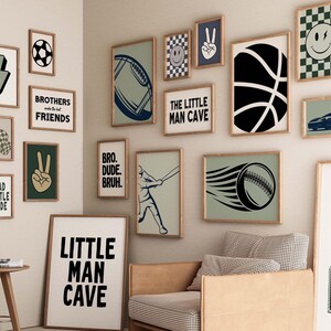 Rad Little Dude wall art set – cool boys room printable posters with bold typography, perfect for playrooms, bedrooms, and modern teen decor.