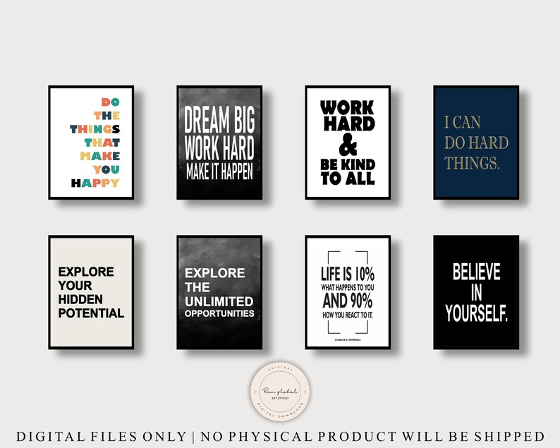 40 Printable Quotes Bundle, Printable Wall Art, Digital Download ...