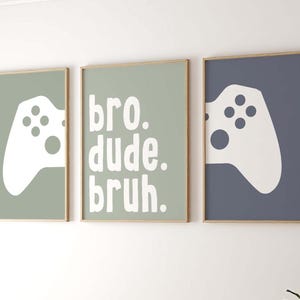 Rad Little Dude wall art set – cool boys room printable posters with bold typography, perfect for playrooms, bedrooms, and modern teen decor.