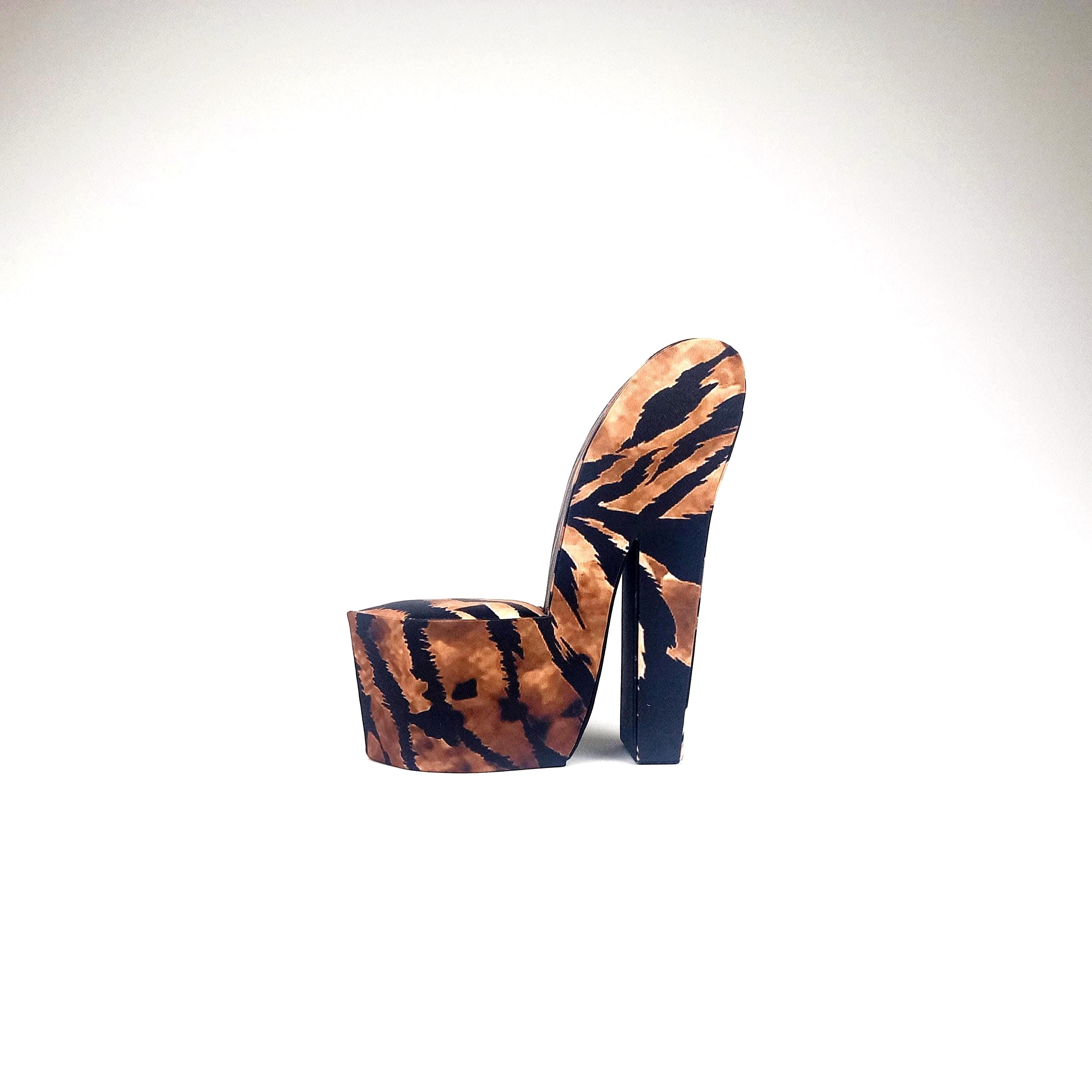 Leopard high heel chair - Etsy 日本