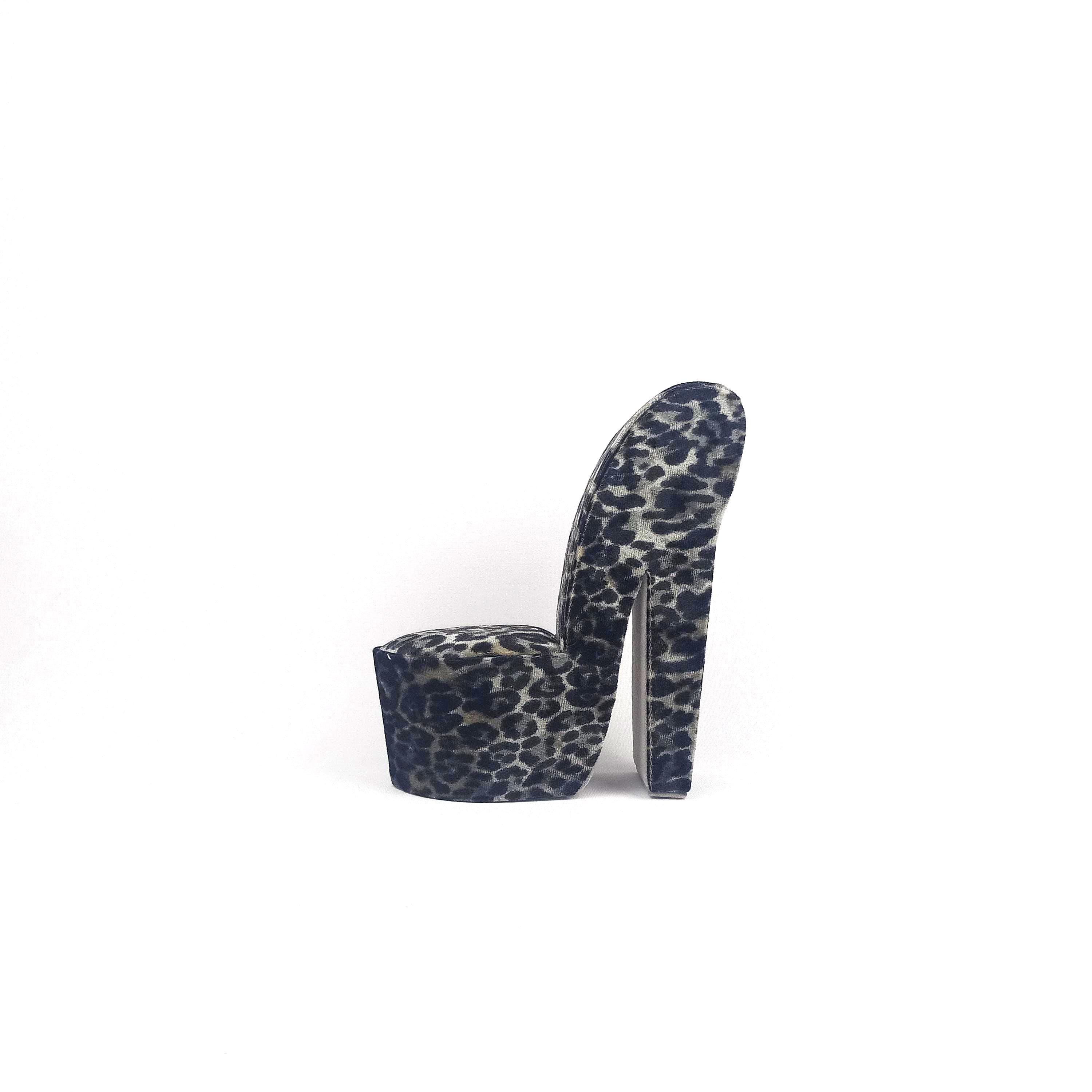 Leopard high heel chair - Etsy 日本