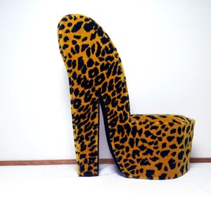 Leopard high heel chair - Etsy 日本