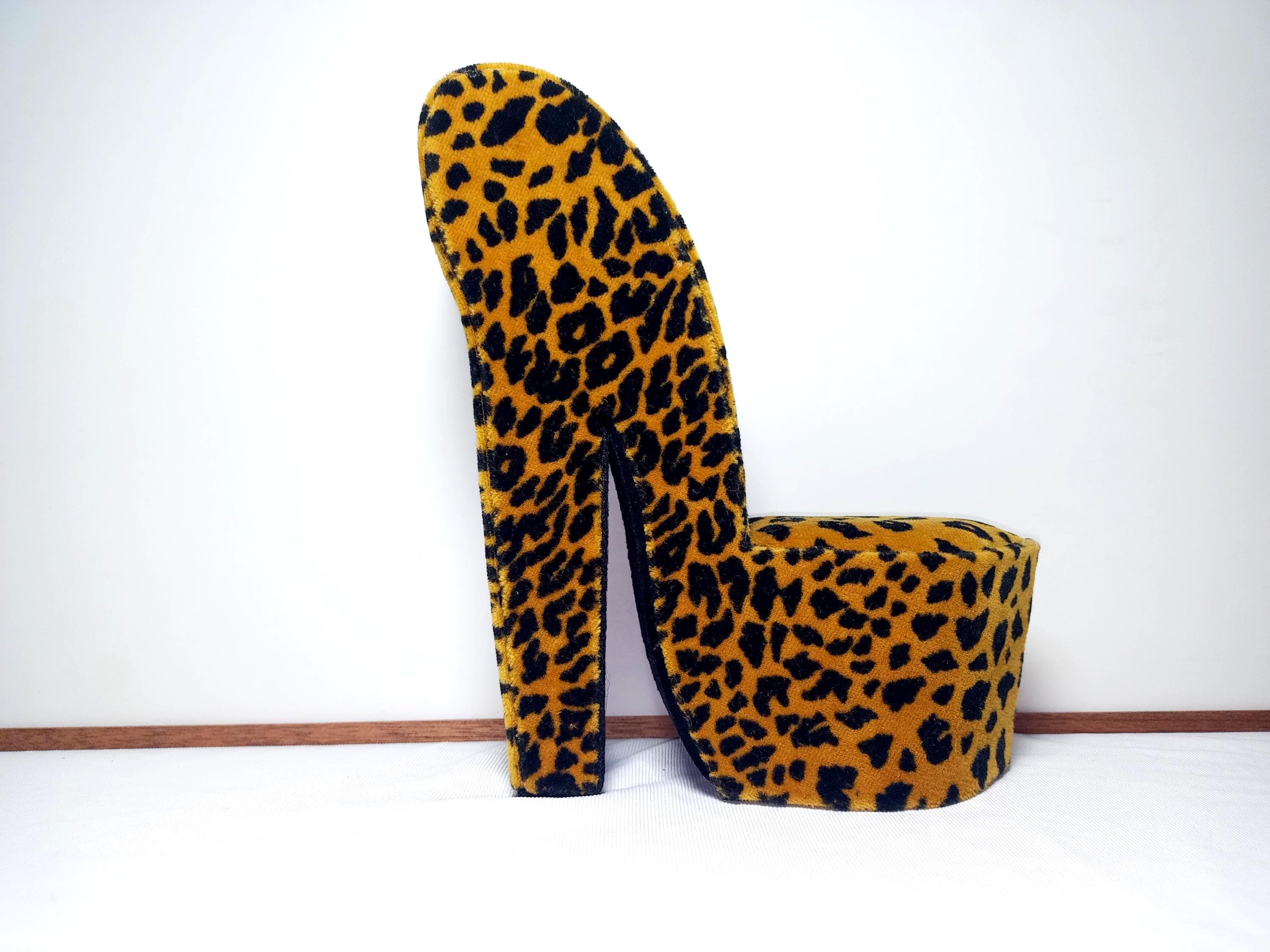 Leopard high heel chair - Etsy 日本