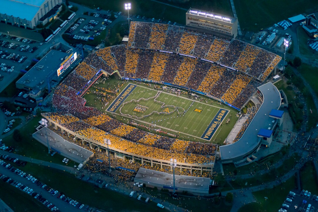 Stripe the Stadium WVU Vs Oklahoma Night Game WVU Football Etsy