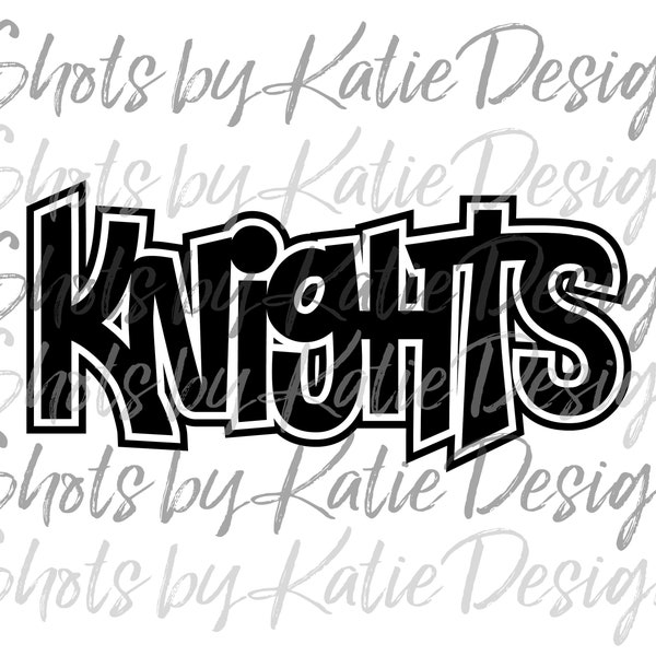 Knights PNG, Knights Vector, Digital Knights Design, Knights Letters, Knights SVG, Sublimation Design, Instant Download, Knights, Go Knights