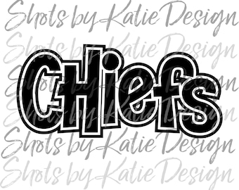 Chiefs PNG, Chiefs Vector, Digital Chiefs, Chiefs Letters, Chiefs SVG, Sublimation Design, Instant Download, Chiefs, Go Chiefs