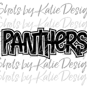 Panthers PNG, Panthers Vector, Digital Panthers Design, Panthers Letters, Panthers SVG, Sublimation Design, Instant Download, Panthers